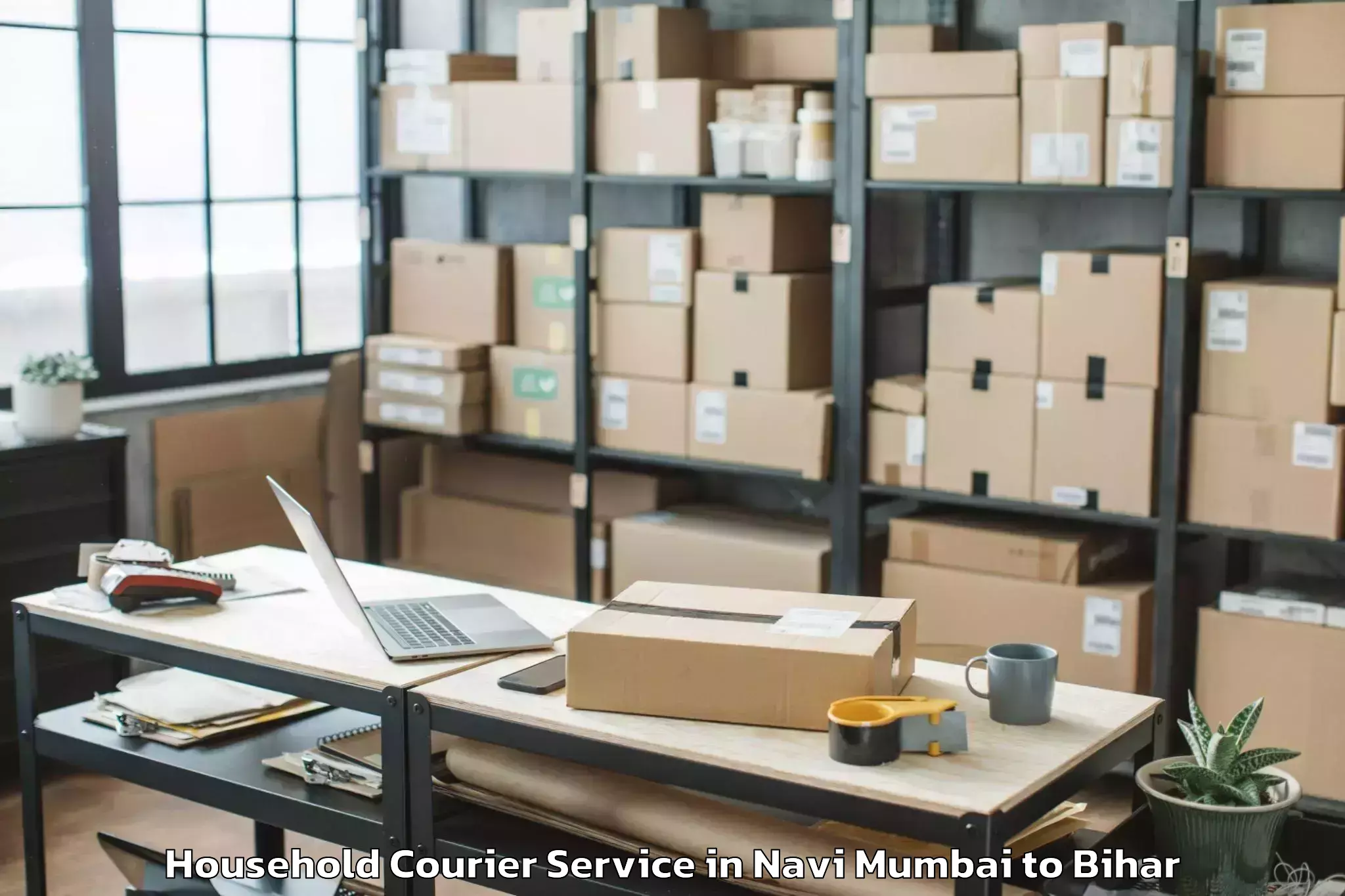 Book Navi Mumbai to Punsia Household Courier Online